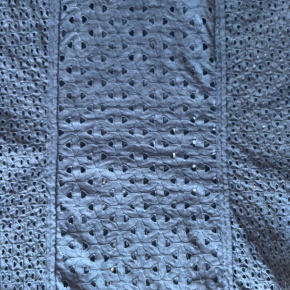 BCBGMAXAZRIA Women's "Camy" Black Eyelet Split Neck Tank Top Size XS - Picture 7 of 7